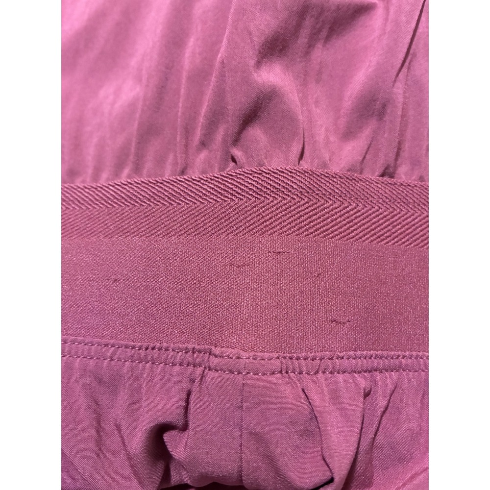 Athleta Women 12 Brooklyn Heights Sleeveless Jumpsuit Maroon Wide Leg Boho - Picture 7 of 10